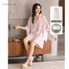 可人儿小众设计泡泡绵女士带胸垫睡衣夏季短袖可外出家居服三件套 商品缩略图0