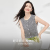 【07/23新品】熙世界法式蕾丝花边拼接格纹衬衫女夏季新款小众设计无袖背心上衣 商品缩略图1