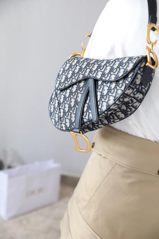 迪奥-Oblique  中号老花马鞍手袋（LZ） 商品图3