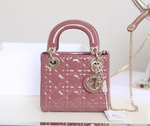 迪奥-Lady 丹宁蓝 漆皮牛皮革迷你手袋（LZ） 商品图2