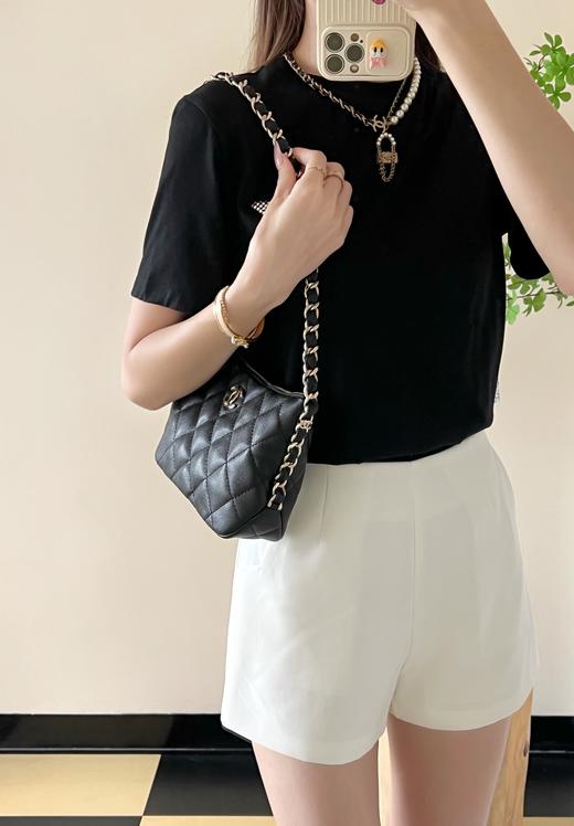 香奈儿 24P春夏 Hoho饺子腋下包 黑色小号（LZ） 商品图2