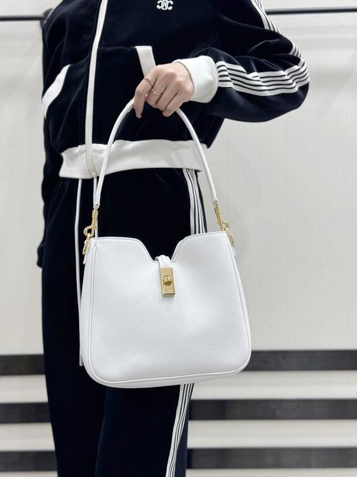 CELINE赛琳 CAMILLE 16可调节可拆卸肩带小牛皮 小号光滑牛皮革手袋 （LZ） 商品图8