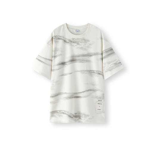 [商场同款]森马短袖T恤男水墨国风印花2025夏季新款上衣青年学生 商品图4