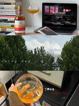 🌧️🍷一则雨天宅家微醺日常：