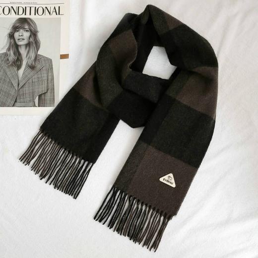 【澳洲品牌】EVERAU苏格兰格纹拼接设计羊毛围巾EA8001 商品图9