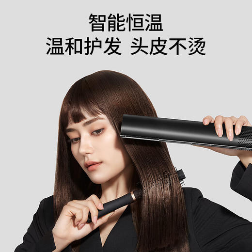 【自营】直白便携吹风机家用电吹风筒水离子护发大风力高速干静音生日礼物女礼盒 高速水离子吹风机HLX1  黑色 商品图3