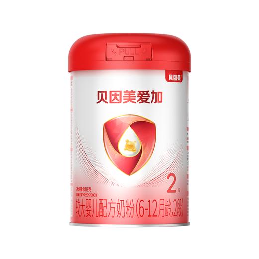 贝因美爱加较大婴儿配方配方奶粉(6-12月龄，2段)818克BYM-031785 商品图0