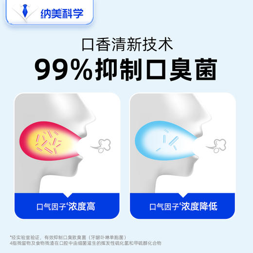 纳美科学口香小苏打牙膏清新果味温和护龈亮白多效便携美白牙膏 商品图3