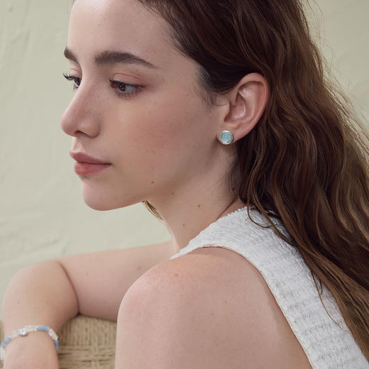 ARSIS｜曦海系列 曦海冰蓝耳钉 商品图4