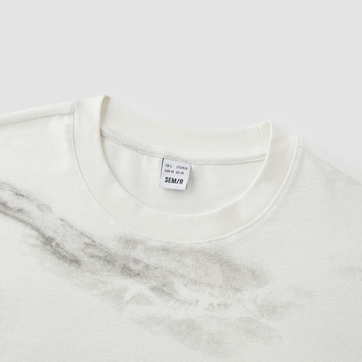 [商场同款]森马短袖T恤男水墨国风印花2025夏季新款上衣青年学生 商品图2