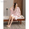 可人儿小众设计泡泡绵女士带胸垫睡衣夏季短袖可外出家居服三件套 商品缩略图2