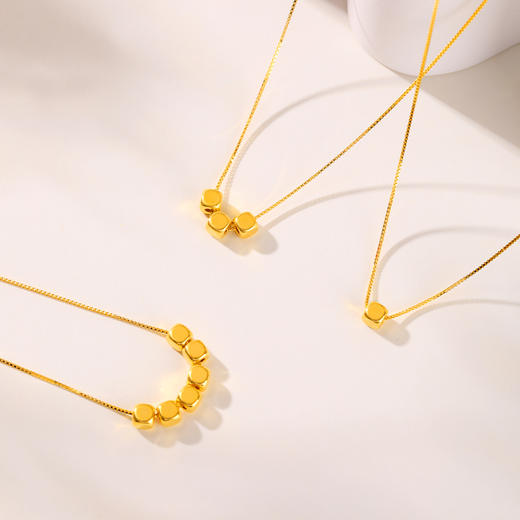 周六福足金小方糖吊坠ZLFA041769★ 商品图10