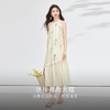 【专属特价】熙世界莱赛尔无袖挂脖连衣裙女夏季法式绝美假两件植物刺绣长裙子 商品缩略图2