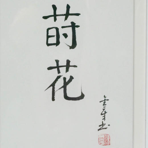 陈金章《莳花》书法原作33CM*22CM 手写宣纸作品[含框] 商品图2