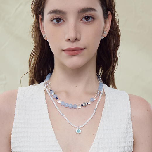 ARSIS｜曦海系列 曦海冰蓝吊坠项链 商品图2