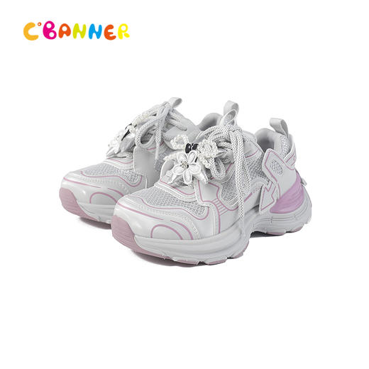 千百度时尚老爹鞋舒适透气童鞋A25425806 商品图4