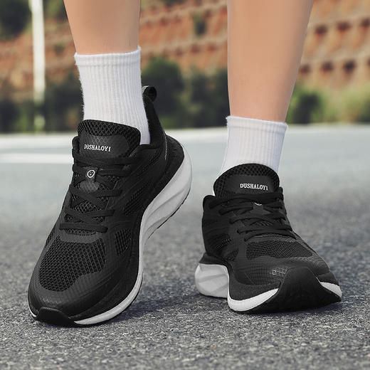 【“云朵”般轻透 缓震解压 软弹防滑】杜莎璐易简约网面爆米花跑步运动鞋 商品图9