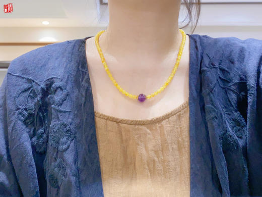 蜜蜡项链，珠径4.5mm 商品图4