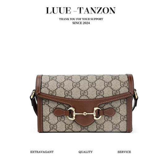 古驰   Horsebit 1955横版手机包  单肩包）（LZ） 商品图0