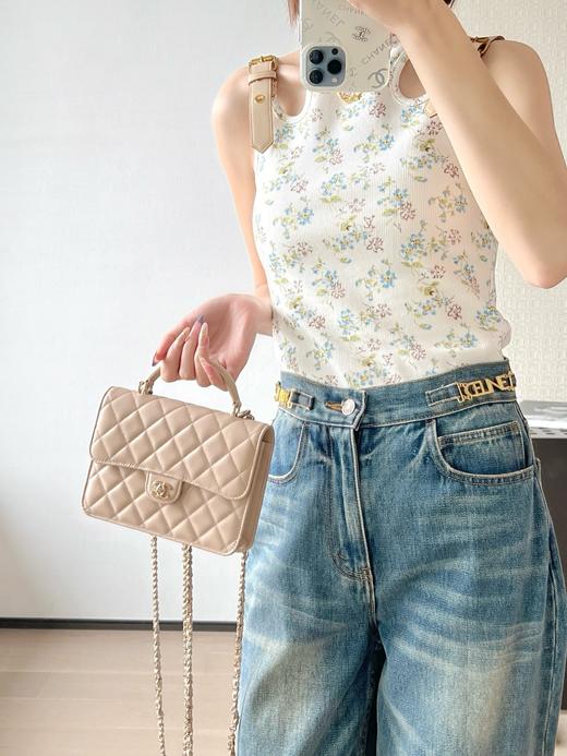 香奈儿 25P春夏 多功能背包杏色（LZ） 商品图1