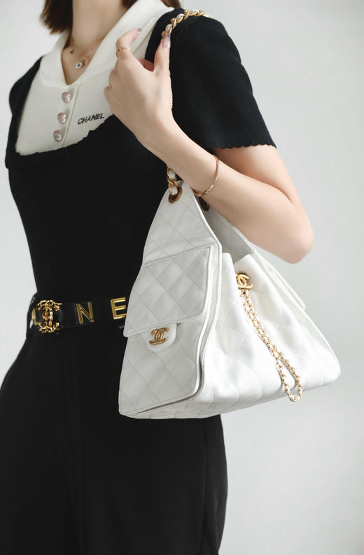 香奈儿 25Bag 嬉皮hobo小号白色（LZ） 商品图9