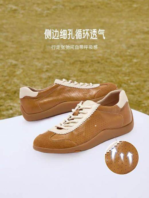 【云粉节】【拔佳】BF楼Bata羊皮书德训鞋2026春款软薄底复古休闲女板鞋ALI45AM6     吊牌价1099   活动价639 商品图1