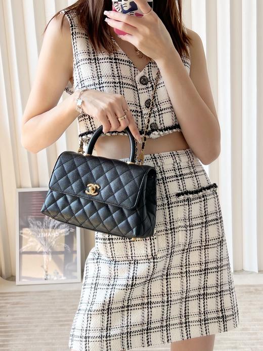 香奈儿 23P COCOhandle  链条手柄口盖 黑色 迷你/小号（LZ） 商品图5