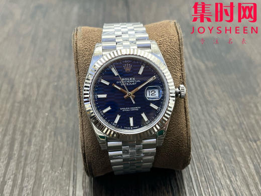 劳力士 VS日志41系列 蓝盘格子面 格纹盘 男士腕表 3235机 五珠带 表径41mm 商品图0