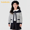 巴拉巴拉童装儿童毛衣小香风针织衫女童秋装条纹开衫外套时髦洋气★ 商品缩略图0