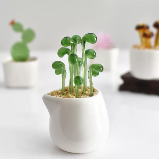 盆栽玻璃摆件/随机发货 商品图2