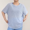 跃牌【安琪拉系列】夏季竹节纱女镂空美背宽松瑜伽罩衫透气轻盈大码T恤休闲运动短袖DX3323 商品缩略图1