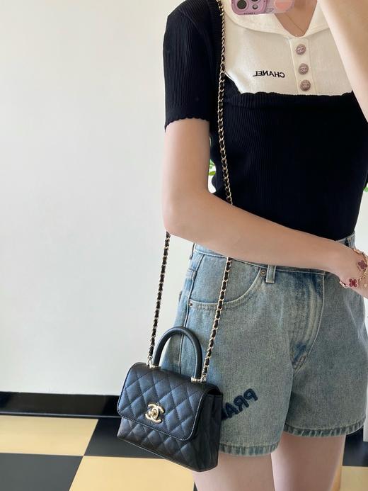 香奈儿 24k  秋冬系列  黑色手拿斜挎包（LZ） 商品图6