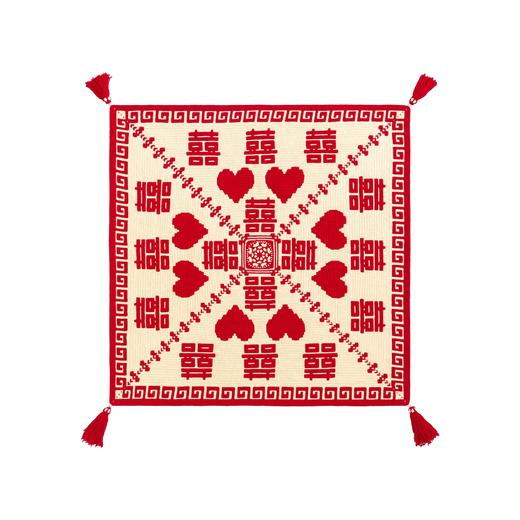 苏苏姐家福喜抱枕&毯子手工DIY家居钩针毛线4股牛奶棉自制材料包 商品图5