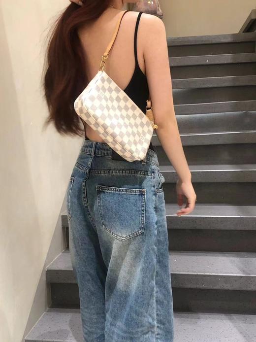 驴家棋盘格大麻将腋下老花麻将包单肩手提包！(JPH) 商品图8