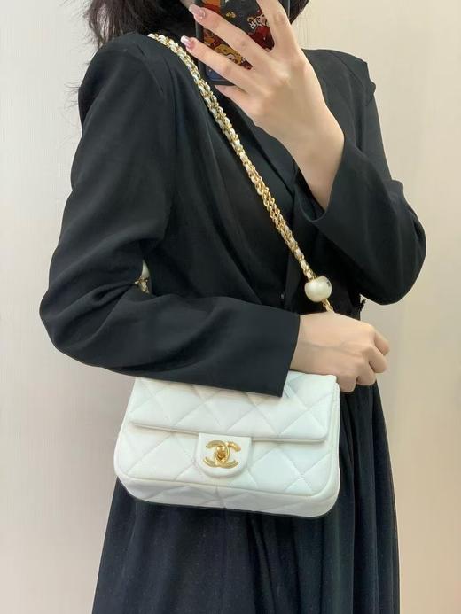 BT290 香奈儿 24S 珍珠款方胖子 斜挎包 白色（BT*MM）7.22直播款 商品图3