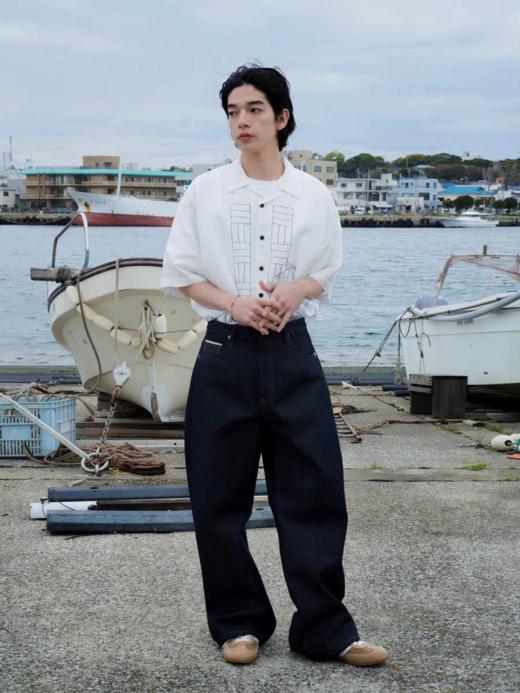 Evistub/E-5XCS688/古巴领衬衫短袖男夏季 商品图1