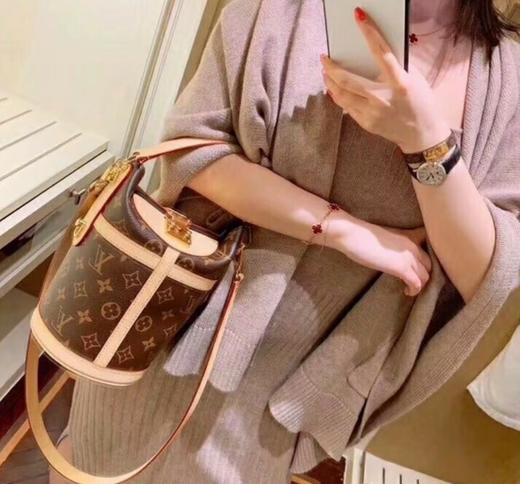 BT235-驴家Duffle 经典老花印花标志性S-Lock锁扣可拆卸肩带 涂层帆布拼牛皮革 薯条包单肩斜挎手提包（BT*MM）7.22直播款 商品图3