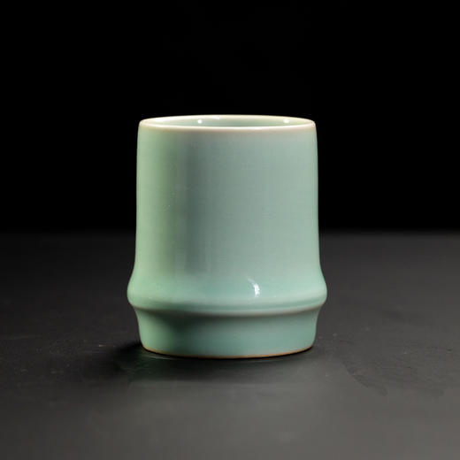 雷慧仙青瓷竹节杯 粉青 主人杯 商品图2