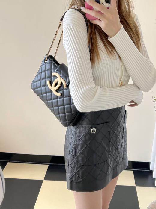 香奈儿  24C早春   大logo 横款购物袋  （LZ） 商品图7