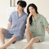 热卖！纯棉情侣款开衫家居服 睡衣 亲肤透气 舒适柔软 多款可选 商品缩略图2