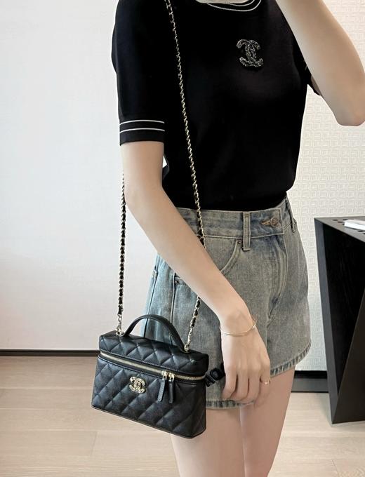 香奈儿25P春夏 爱心钻扣盒子 黑色 （LZ） 商品图7