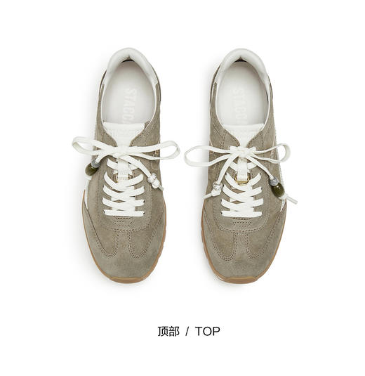 【云粉节】【思加图】BF楼思加图2025秋季新款抹茶拿铁阿甘鞋德训鞋运动休闲鞋女鞋EHR21吊牌价1390 商品图10