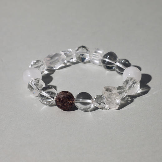 ARSIS｜晶石系列 纯净守护·白水晶串珠手链 商品图0