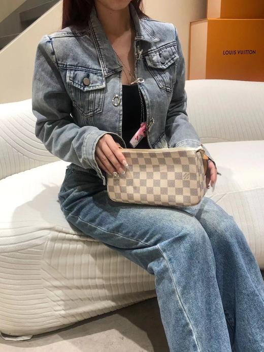 驴家棋盘格大麻将腋下老花麻将包单肩手提包！(JPH) 商品图9