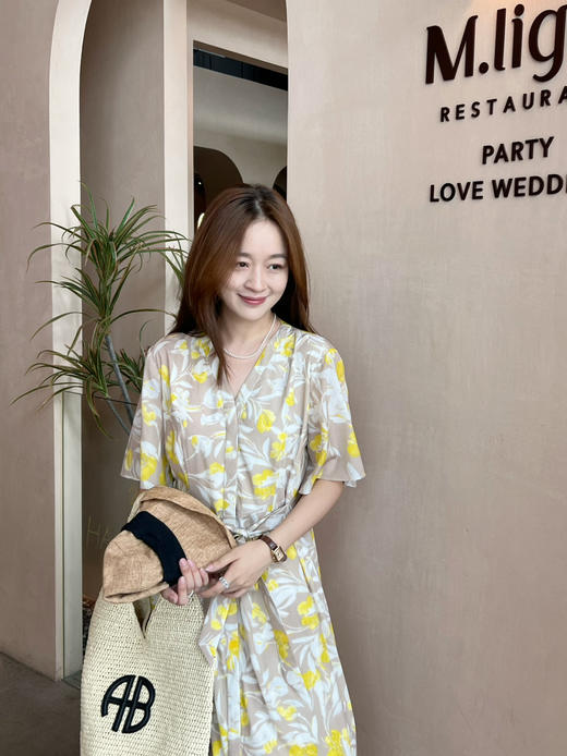 2507402    保姿 印花真丝 连衣裙 商品图5