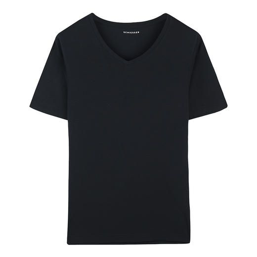 【经典兰精莫代尔】SCHIESSER/舒雅男士莫代尔纯色家居短袖上衣T恤35/11833M 商品图1