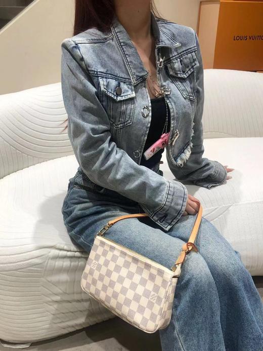 驴家棋盘格大麻将腋下老花麻将包单肩手提包！(JPH) 商品图10