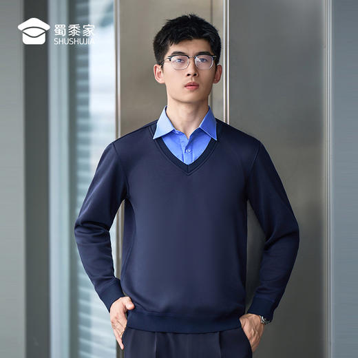 【实付满399送保温杯】【通勤假两件毛衣】加绒保暖毛衫休闲弹力长袖打底衫MZ402 商品图9