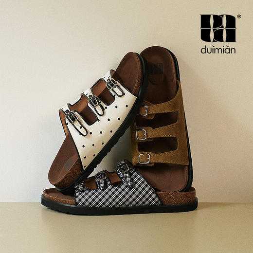 对面duimian-三扣勃肯拖凉拖 商品图0