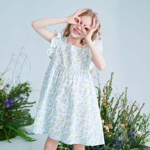 mettekids儿童连衣裙2025夏季新款女童碎花纯棉裙中大童公主裙子 商品图1